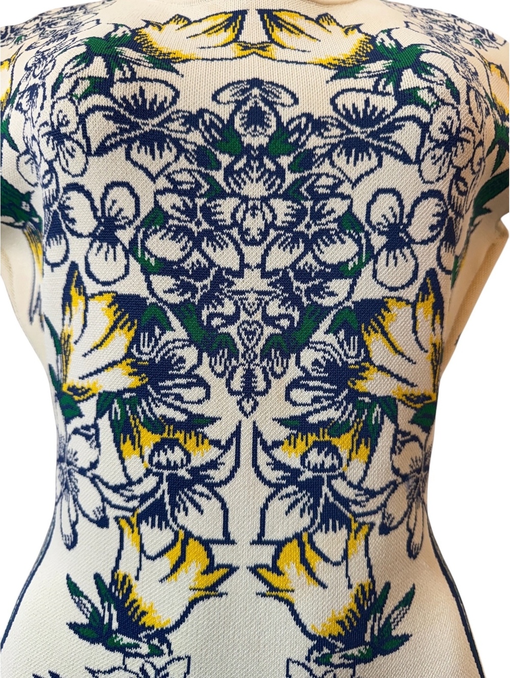 BCBGMAXAZRIA Tiger Lily Floral Jacquard Bodycon Zip Mini Dress Size M $298